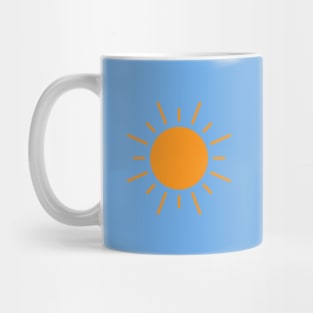 Rays of sun. Mug